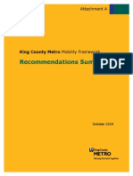 King County Metro Mobility Framework Recommendations