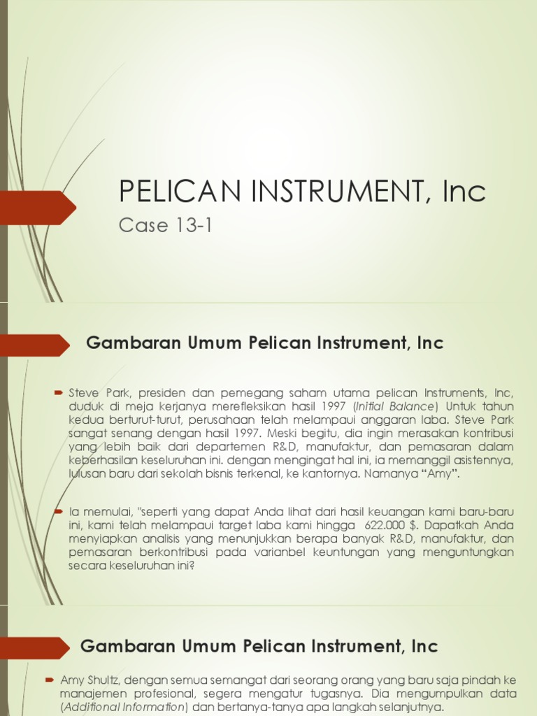 Analisis Kinerja Pelican Instruments 1997 | PDF | Karier & Perkembangan ...