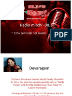 Radio Mirchi - 98.3: - Ethu Semmah Hot Machi