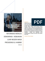 Reformasi Menuju Demokrasi - Kebijakan Luar Negeri Masa Presidensi BJ Habibie PDF