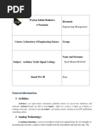 Lab Report Stand NO 08 (Trafic Signal by Arduino)