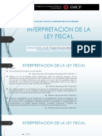 INTERPRETACION de Ley