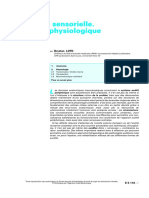 Biophysique Sensorielle. Acoustique Physiologique