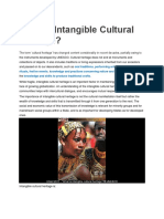 What is Intangible Cultural Heritage