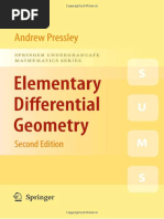 Elementary Differential Geometry - Andre PDF