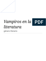 Vampiros en la literatura