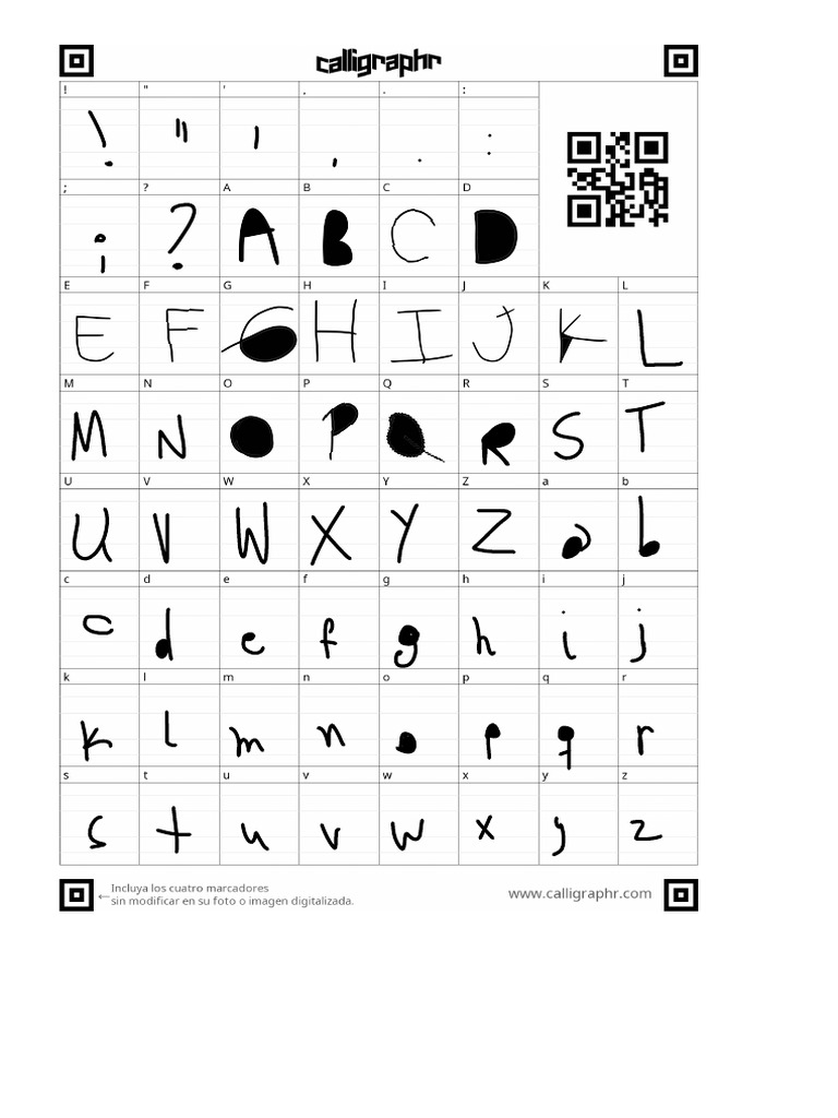 Calligraphr Template | PDF