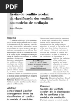Gestão do conflito escolar - Chrispino
