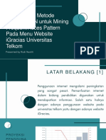 Penggunaan Metode Algoritma FIN Untuk MiningFrequent Acces Pattern Pada Menu Website Igracias Universitas Telkom