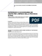 Esperienze Di Sociodramma Nei Centri Dell'impiego Della Provincia Di Pisa - Di Chiara de Marino e Anna Rita Panetta