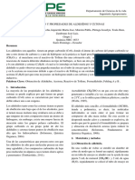 Obtención y Propiedades de Aldehídos y Cetonas