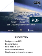 Parallel Programming Using Basic MPI