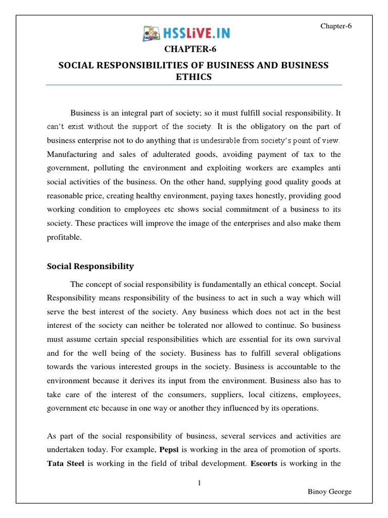 Hsslive-HSE I BS CH 6 Binoy 2019-Signed | PDF | Business Ethics | Air ...