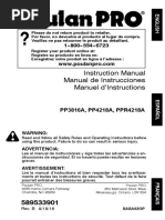 Motosierra Poulan Pro PP4218A PDF