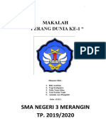 Makalah Perang Dunia Ke 1