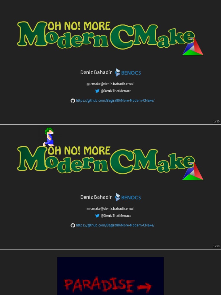 Oh No More Modern CMake | PDF | C (Programming Language) | C Sharp ...