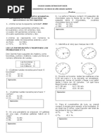 evaluación  cuarto - quinto resolución de problemas 