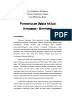 Pencemaran Udara Akibat Kendaraan Bermotor - Drh. Sunu