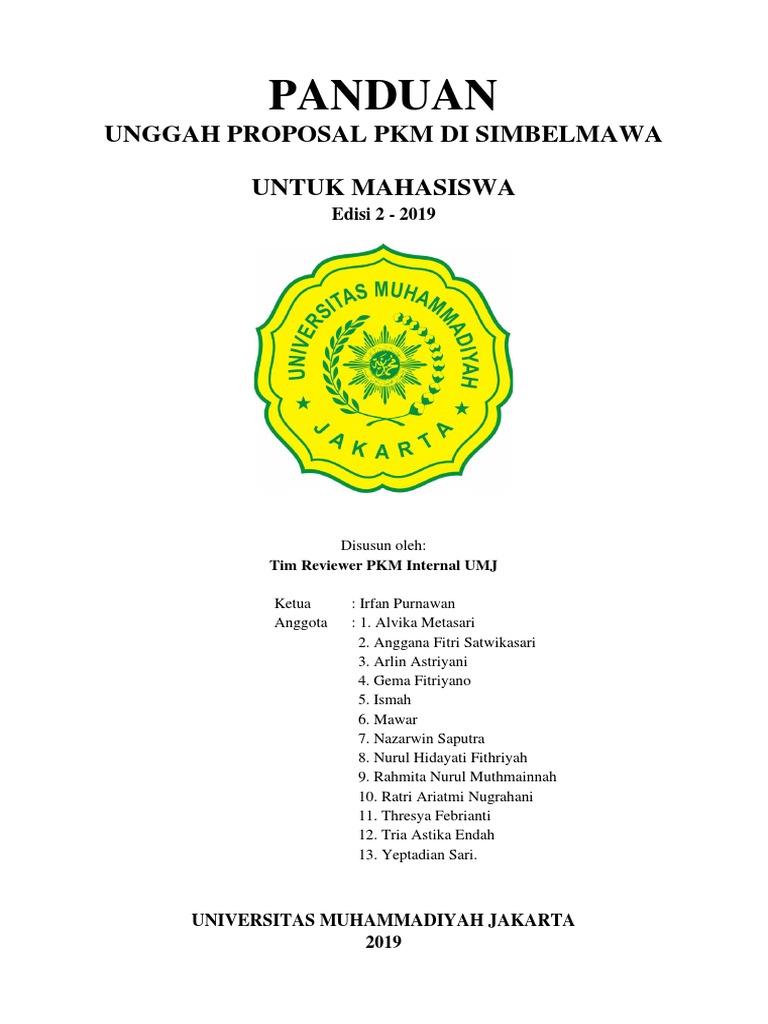 Panduan Mahasiswa Unggah Proposal PKM Simbelmawa PDF | PDF