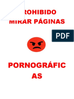 PROHIBIDO MIRAR PÁGINAS PORNOGRÁFICAS