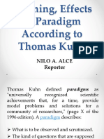 Meaning, Effects of Paradigm According To Thomas