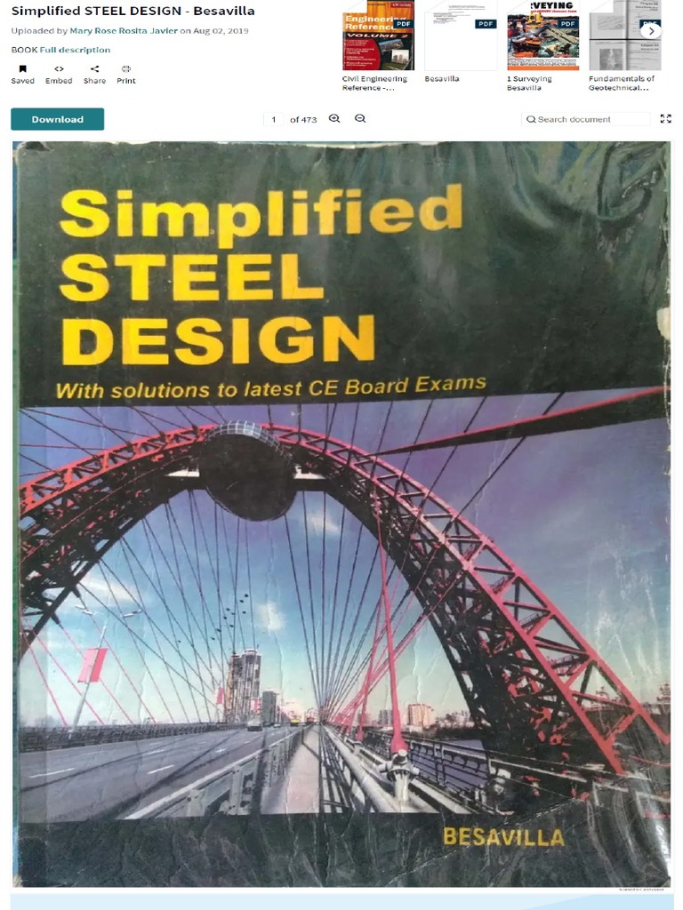 FireShot Capture 019 - Simplified STEEL DESIGN - Besavilla | PDF