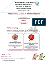 Abruptio Placentae Etiopatogenia - Stephany Montoya