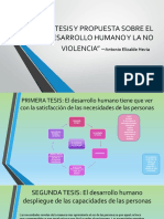 Tesis y Propuesta Sobre El Desarrollo Humano