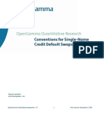 OpenGamma Quantitative Research Conventions for Single-Name CDS