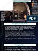 Presentacion #1 Túneles y Movimiento de Materiales 2019-20