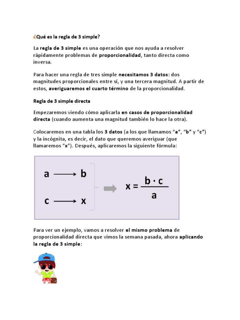 Qué Es La Regla de 3 Simple | PDF | Enseñanza de matemática