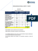 Analisis Organizacional Mefe y Mefi