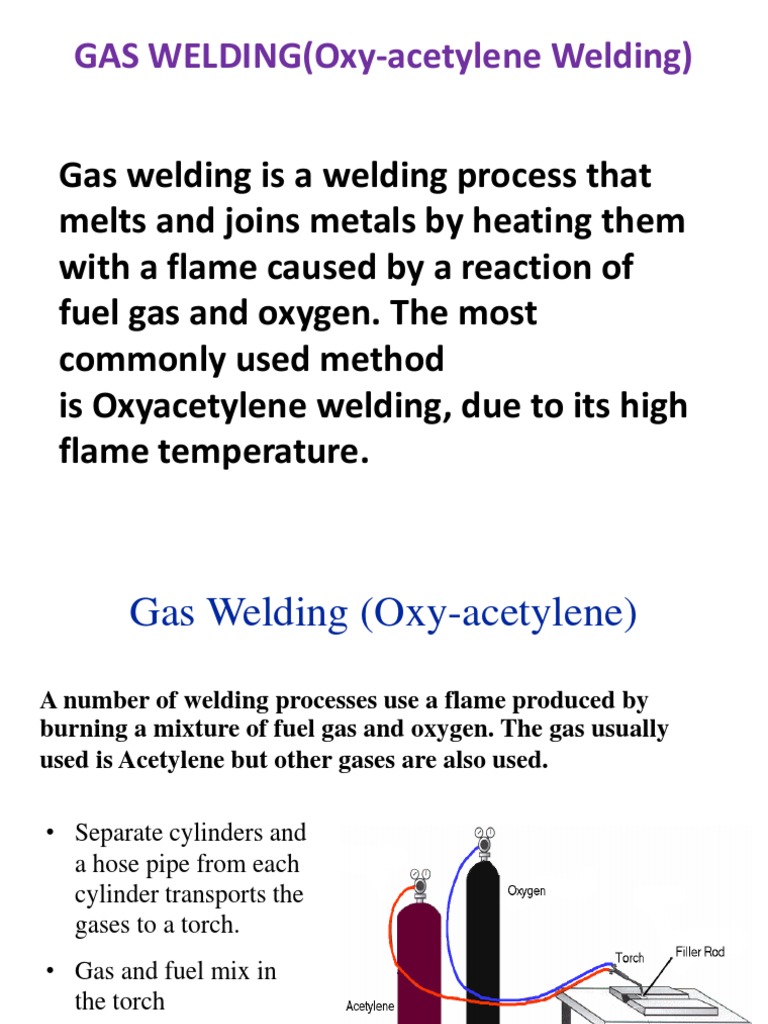 Gas Welding PDF Welding Construction