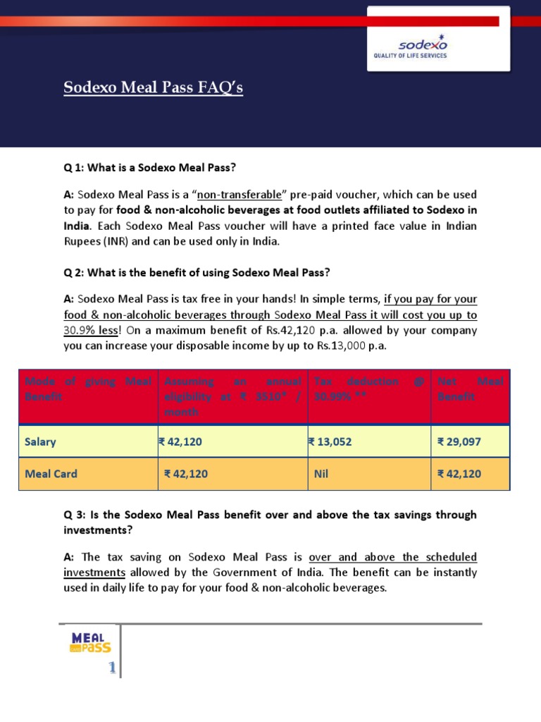 Faq Meal Coupon | PDF | Payments | Taxes