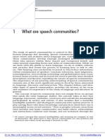 Speech Communities PDF