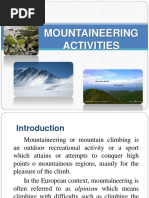 Mountaineering-Activities