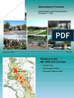 Germantown Forward: Status Report To The Planning Board December 17, 2007
