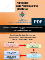 Penyusunan Rkpdes - Bwi2019