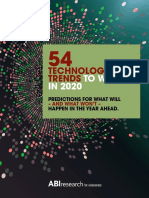 ABI Research 54 Technology Trends To Watch 2020