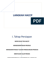 Tahapan Persiapan HACCP