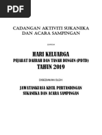 Cadangan Aktiviti Sukaneka Dan Acara Sampingan