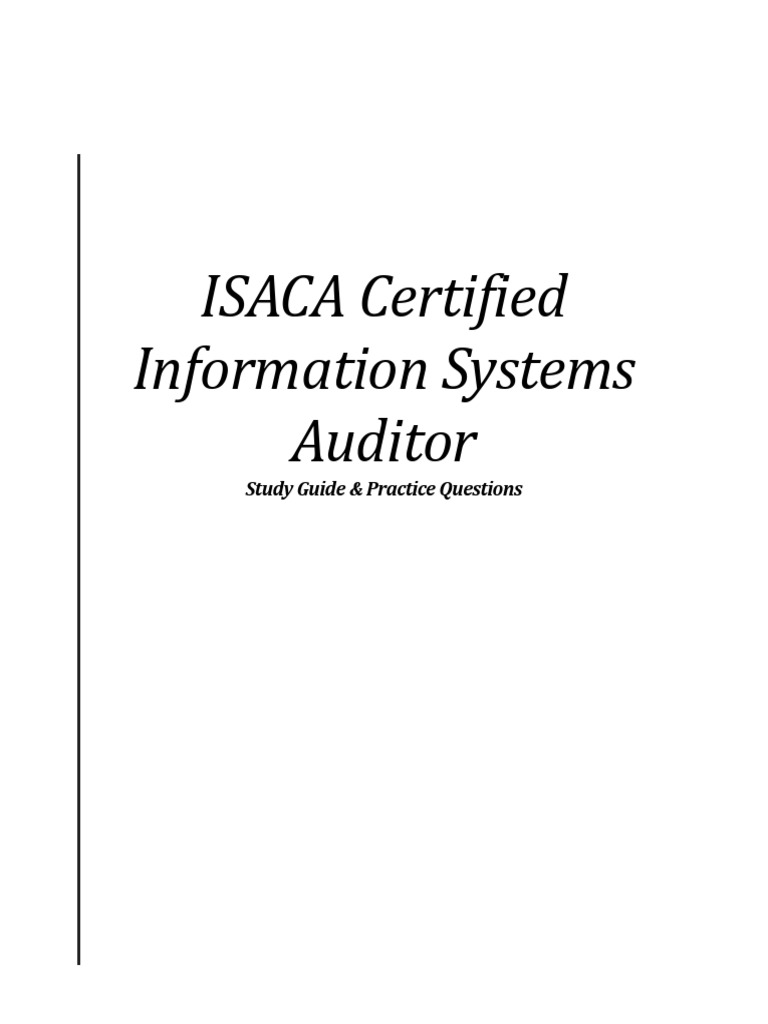 CISA Study Guide PDF Conceptual Model Backup