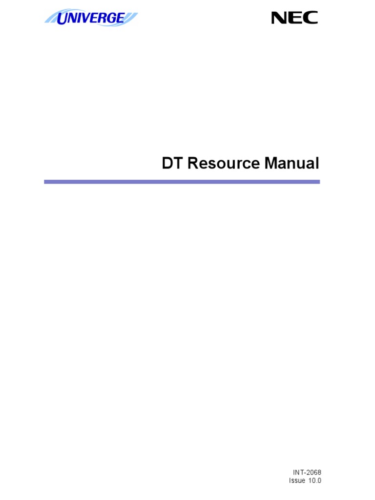 Nec Dt Phone Resource V10 0 Virtual Private Network Encryption