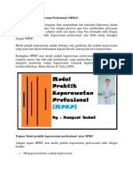 Model Praktik Keperawatan Profesional