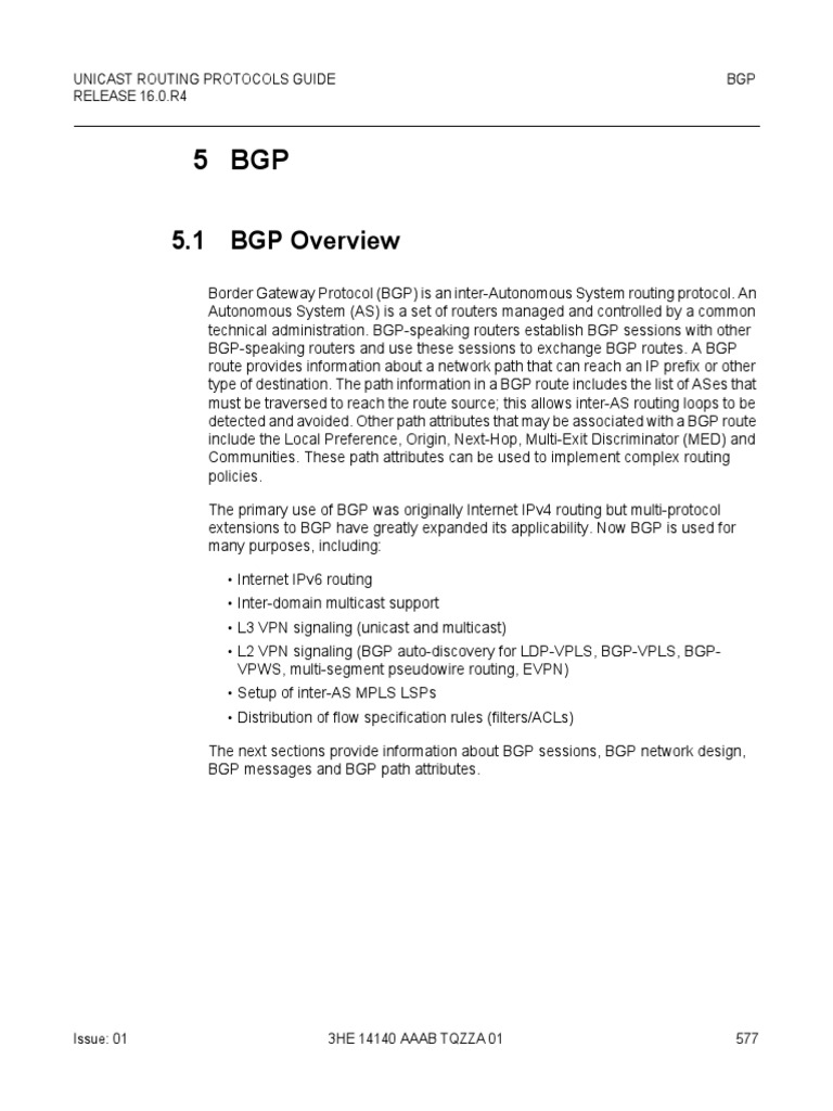 BGP Protocol Overview and Sessions | PDF | Ip Address | I Pv6