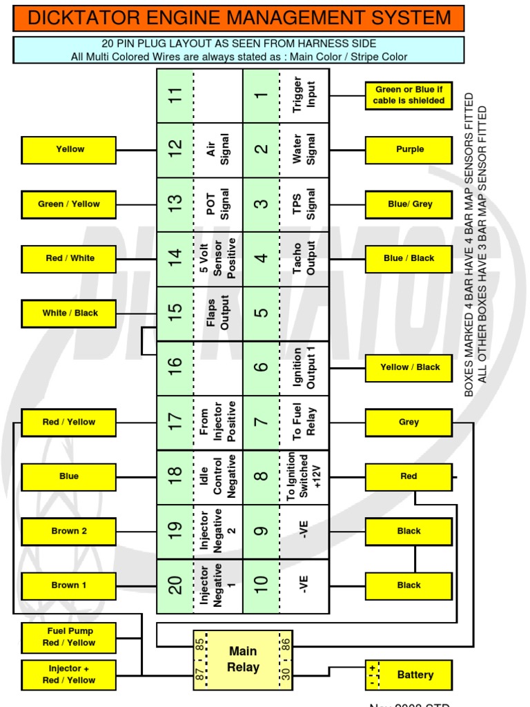 Dicktator Connection Diagrams September 2009 Ignition System Fuel
