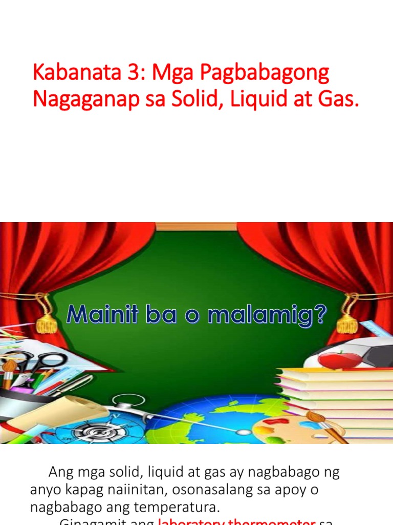 Mainit B o Malamig | PDF