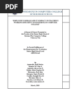 teachers' morale and its impact to their working efficiency