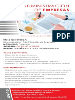 Flyer de Adm Empresas Cuenca