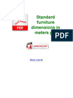 Standard Furniture Dimensions in Meters PDF